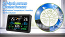 NÖRDIC 7.5" LCD Wireless Weather Station Hygrometer Thermometer Moon Phase Barometer RCC Radio-controlled Alarm Clock Sun Time