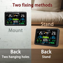 NÖRDIC 7.5" LCD Wireless Weather Station Hygrometer Thermometer Moon Phase Barometer RCC Radio-controlled Alarm Clock Sun Time