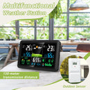 NÖRDIC 7.5" LCD Wireless Weather Station Hygrometer Thermometer Moon Phase Barometer RCC Radio-controlled Alarm Clock Sun Time