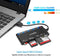 NÖRDIC USB-A Kortläsare 7 Slot 1xCF, 2xSD, 2xMicroSD, 1xMS, 1xXD UHS-I