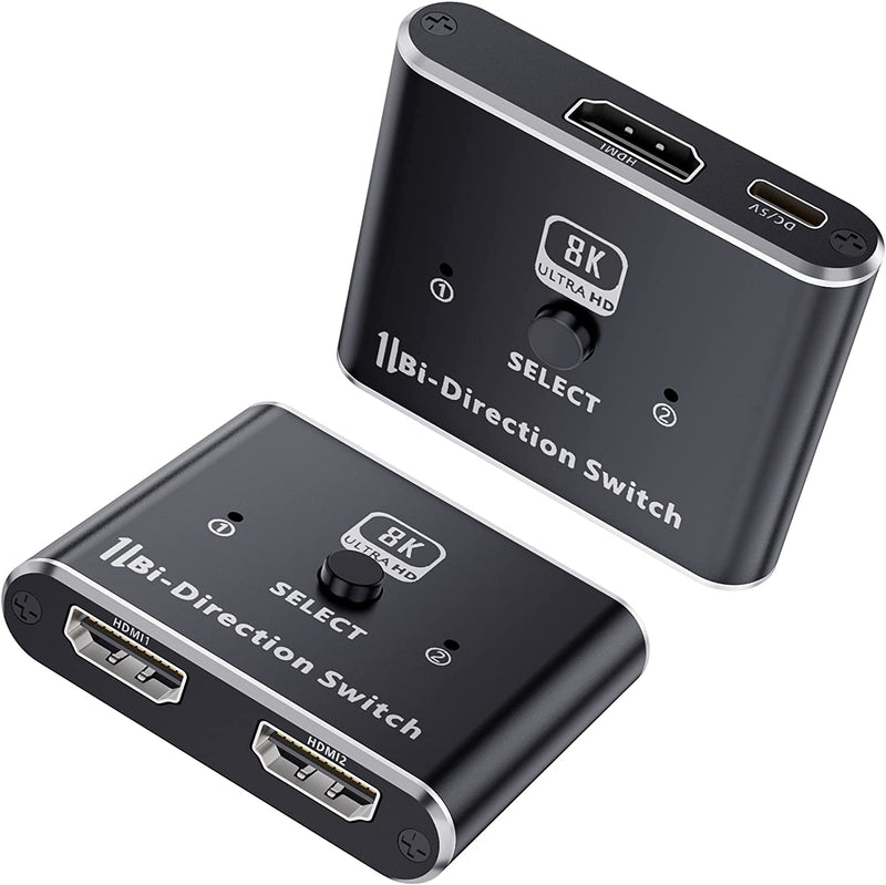 NÖRDIC 8K60Hz HDMI Switch 2 to 1 and Splitter 1 to 2 4K120Hz 48Gbps