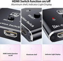 NÖRDIC 8K60Hz HDMI Switch 2 to 1 and Splitter 1 to 2 4K120Hz 48Gbps