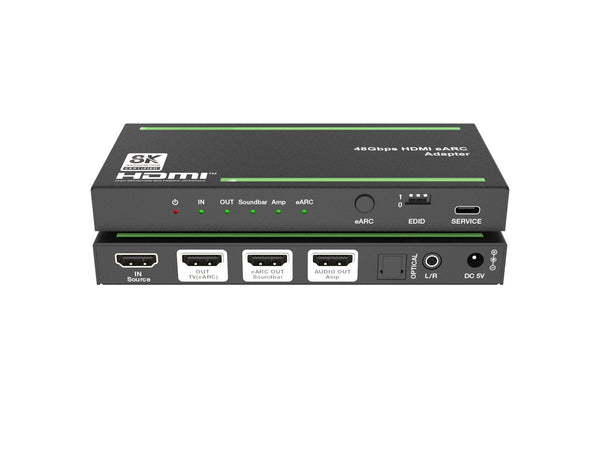NÖRDIC 8K HDMI 2.1 eARC/ARC Extractor for Soundbar and Amplifier