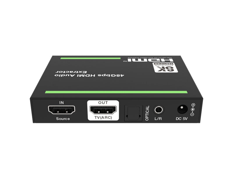 NÖRDIC 8K HDMI 2.1 ARC Extractor - SPDIF + 3.5mm extraction, HDMI CEC Dolby Digital/DTS, Atmos, Dolby Vision, HDR10+