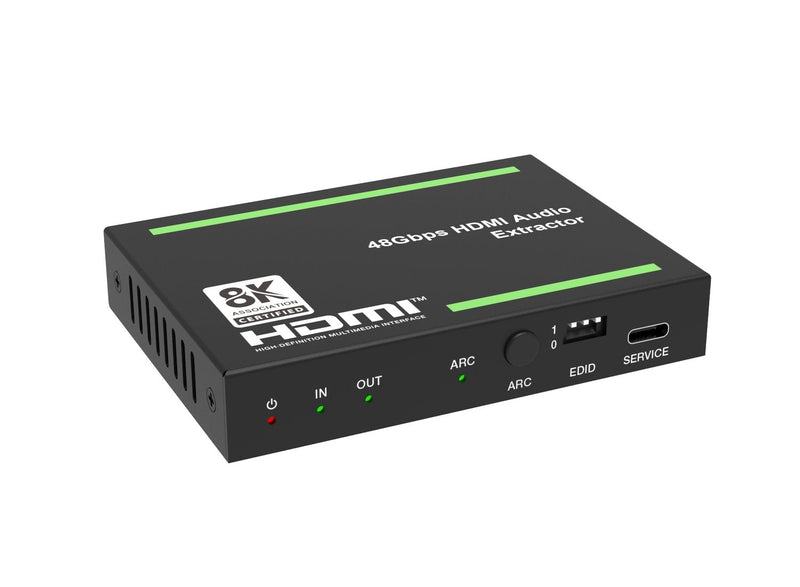 NÖRDIC 8K HDMI 2.1 ARC Extractor - SPDIF + 3.5mm extraction, HDMI CEC Dolby Digital/DTS, Atmos, Dolby Vision, HDR10+