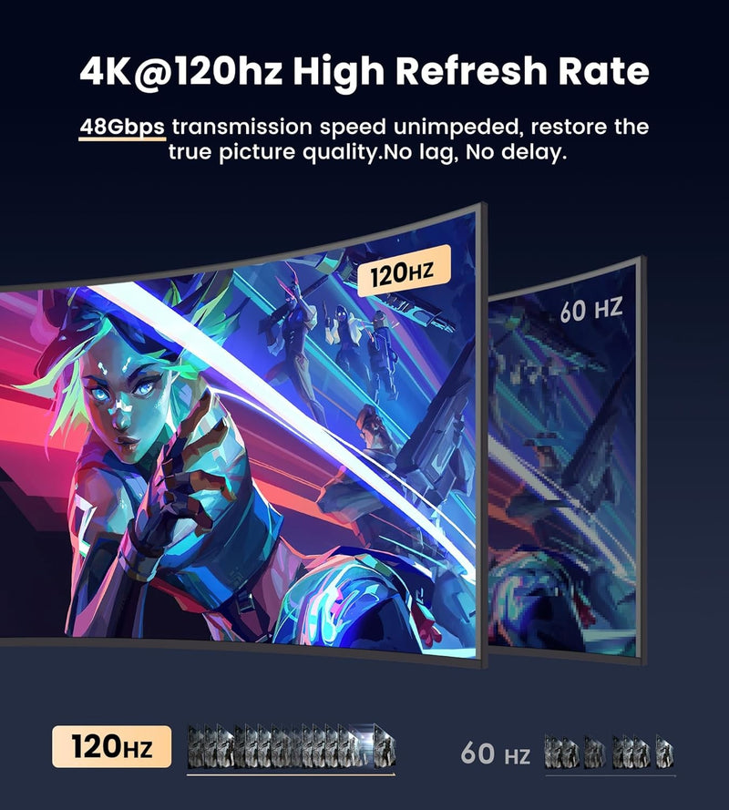 NÖRDIC 8K HDMI 2.1 Splitter 1 til 2 & Extractor Optisk SPDIF & Stereo HDR EDID Dolby Atmos, True HD, Digital Plus, DTS-HD Master