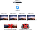 NÖRDIC 8K HDMI 2.1 Splitter 1 to 4 & Extractor Optical SPDIF & Stereo HDR EDID Dolby Atmos, True HD, Digital Plus, DTS-HD Master