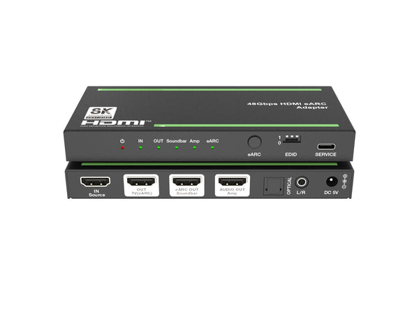 NÖRDIC 8K HDMI 2.1 eARC/ARC Extractor for Soundbar and Amplifier