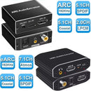 NÖRDIC 8K HDMI 2.1 eARC/ARC Extractor, HDMI eARC/ARC to HDMI 7.1CH Dolby Atmos, Coaxial, S/PDIF, AUX