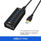NÖRDIC 8-port powered hub USB-A 3.0 5Gbps with switch 1.2m cable aluminum black with power supply