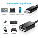 NÖRDIC A USB OTG to USBC 3.1 Gen 1 adapter aluminum 50cm black USBC OTG Cable