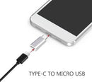 NÖRDIC Adapter Micro USB to USB C Metal Black