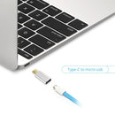NÖRDIC Adapter Micro USB to USB C Metal Black