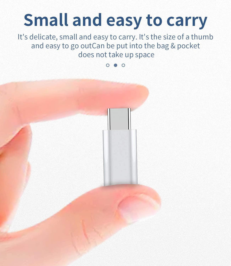 NÖRDIC Adapter Micro USB to USB C Metal Black