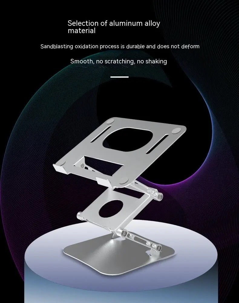 NÖRDIC Adjustable Three-Layer Aluminum Laptop Stand for Computers up to 17"