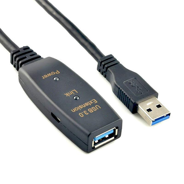 NÖRDIC Active 10m USB3.1 extension cable 5Gbps USB A male to female for Xbox, PS5, Oculus, printer, scanner, Playstation, VR USB Extension cable 
