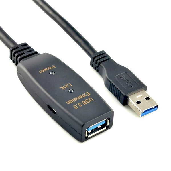 NÖRDIC Active 20m USB3.1 extension cable 5Gbps USB A male to female for Xbox, PS5, Oculus, printer, scanner, Playstation, VR USB Extension cable