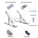 NÖRDIC Aluminum Set Adjustable Portable Tablet foldable and Mobile Phones Laptop Holder Stand Space Gray