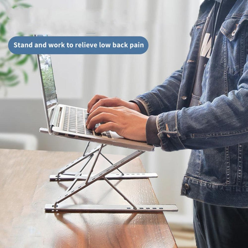 NÖRDIC Aluminum adjustable laptop stand in two levels for up to 17 "notebook stand laptop stand
