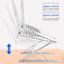 NÖRDIC Aluminum adjustable laptop stand in two levels for up to 17 "notebook stand laptop stand