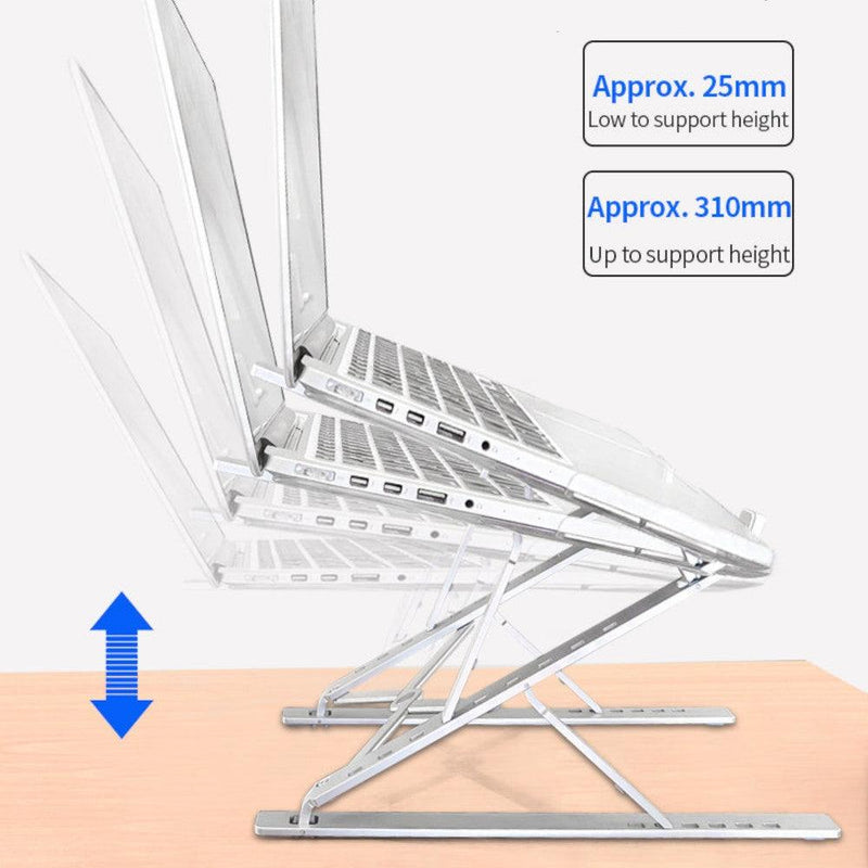NÖRDIC Aluminum adjustable laptop stand in two levels for up to 17 "notebook stand laptop stand