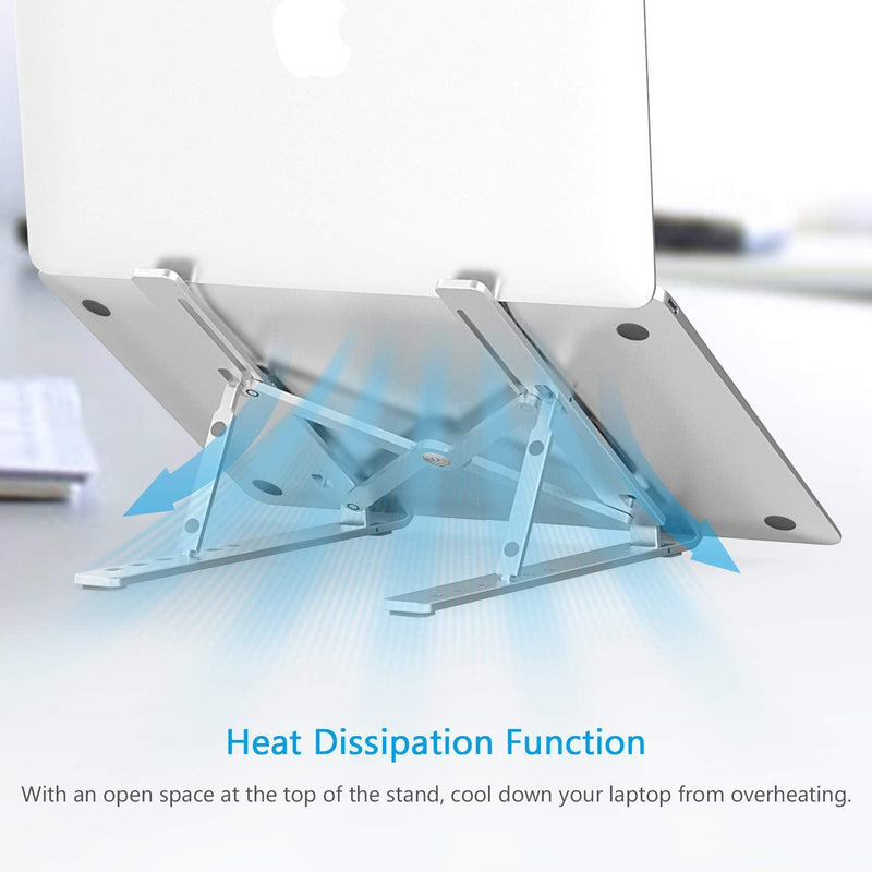 NÖRDIC Aluminum gear adjustable folding laptop tablets and mobile phones laptop holder stand