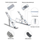 NÖRDIC Aluminum gear adjustable folding laptop tablets and mobile phones laptop holder stand