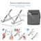 NÖRDIC Aluminum gear adjustable folding laptop tablets and mobile phones laptop holder stand