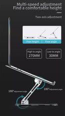 NÖRDIC Aluminum laptop stand for up to 17" adjustable height notebook stand laptop stand silver
