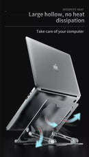 NÖRDIC Aluminum laptop stand for up to 17" adjustable height notebook stand laptop stand silver