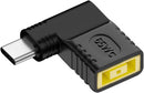 NÖRDIC Angled Lenovo Square Yellow to USB-C Adapter
