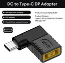 NÖRDIC Angled Lenovo Square Yellow to USB-C Adapter