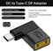 NÖRDIC Angled Lenovo Square Yellow to USB-C Adapter