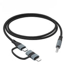 NÖRDIC Audio Adapter USB-C/Lightning to 3.5mm Stereo 13 cm