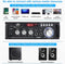 NÖRDIC Bluetooth 5.0 Stereo amplifier 2x40W AUX / USB / BT Audio amplifier with FM 2xMIC input
