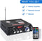 NÖRDIC Bluetooth 5.0 Stereo amplifier 2x40W AUX / USB / BT Audio amplifier with FM 2xMIC input