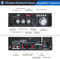 NÖRDIC Bluetooth 5.0 Stereo amplifier 2x40W AUX / USB / BT Audio amplifier with FM 2xMIC input