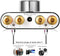 NÖRDIC Bluetooth 5.0 Stereo amplifier digital Audio Class D amplifier 2x50W AUX/USB/BT silver