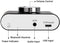 NÖRDIC Bluetooth 5.0 Stereo amplifier digital Audio Class D amplifier 2x50W AUX/USB/BT silver