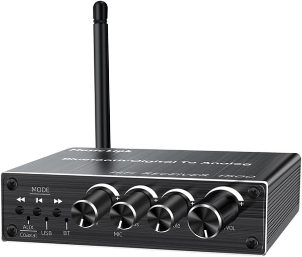 NÖRDIC Bluetooth 5.3 Audio Receiver DAC Converter USB Memory  3.5MM AUX RCA Coaxial