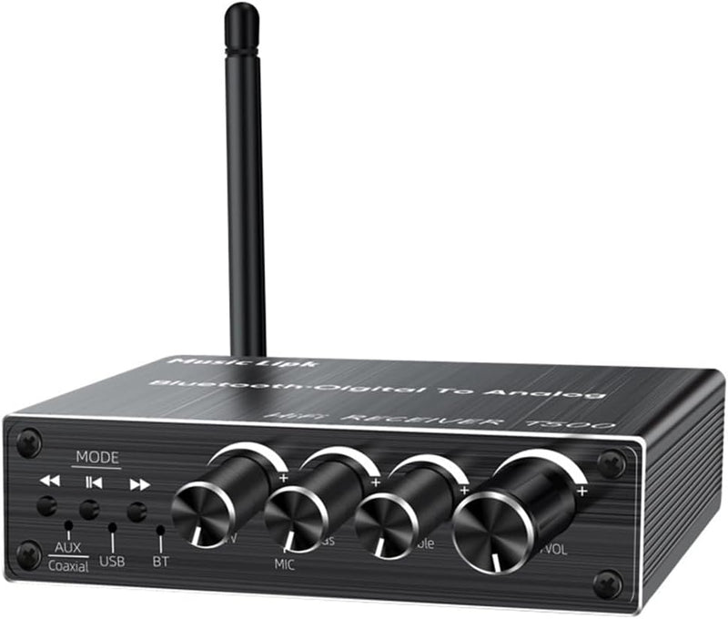 NÖRDIC Bluetooth 5.3 Audio Receiver DAC Converter USB Memory  3.5MM AUX RCA Coaxial