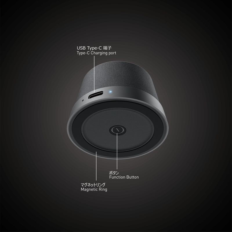 NÖRDIC Bluetooth 5.3 speaker with magnet 3W IPX6 black