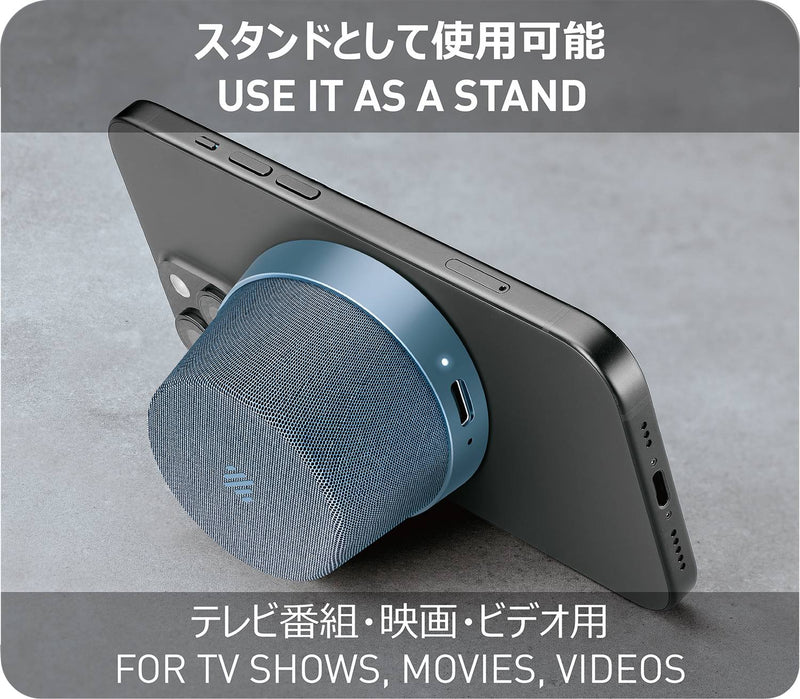 NÖRDIC Bluetooth 5.3 speaker with magnet 3W IPX6 blue