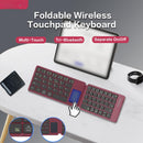 NÖRDIC Bluetooth keyboard with touchpad, ultra-thin portable for Windows, Mac, iOS and Android, US layout