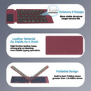 NÖRDIC Bluetooth keyboard with touchpad, ultra-thin portable for Windows, Mac, iOS and Android, US layout