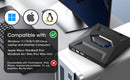 NÖRDIC Portable CD Burner and Player and USB Hub with SD Card Reader 2xUSB-A 1xUSB-C