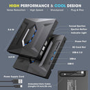 NÖRDIC Portable CD Burner and Player and USB Hub with SD Card Reader 2xUSB-A 1xUSB-C