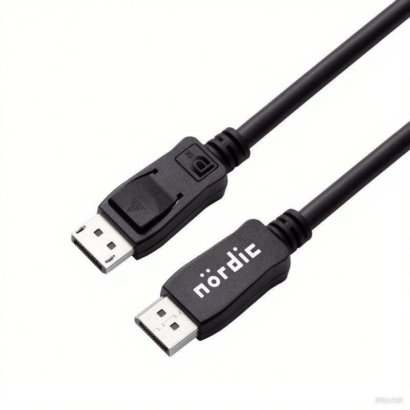 NÖRDIC CABLES 10m nylon braided DisplayPort cable 1.4 UHD 8K60Hz 4K144Hz HBR3 32.4Gbps 10-bit HDR PVC