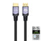 NÖRDIC CERTIFIED CABLES 1.5m Ultra High Speed HDMI 2.1 8K 60Hz 4K 120Hz 48Gbps Dynamic HDR eARC Game Mode VRR Dolby ATMOS Nylon Braided Gold Plated