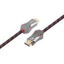 NÖRDIC CERTIFIED CABLES 1.5m Ultra High Speed HDMI 2.1 8K 60Hz 4K 120Hz 48Gbps Dynamic HDR eARC VRR Nylon Braided Cable Gold Plated Connectors